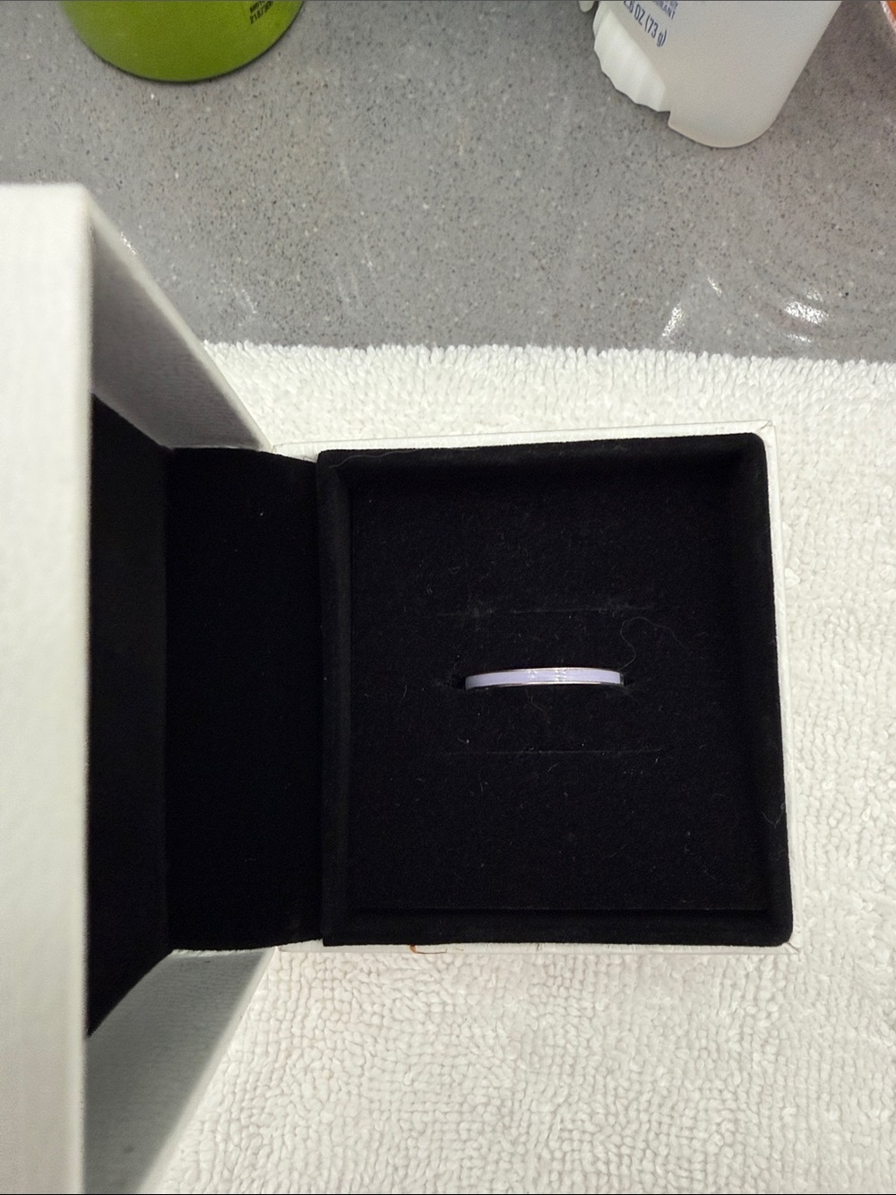 Pandora Lavender & Purple Stone Women's Band Ring
